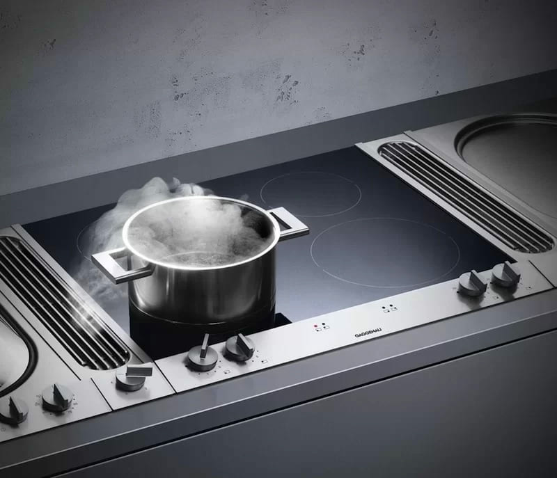 Варочная панель Gaggenau с функцией автоматического распознавания посуды